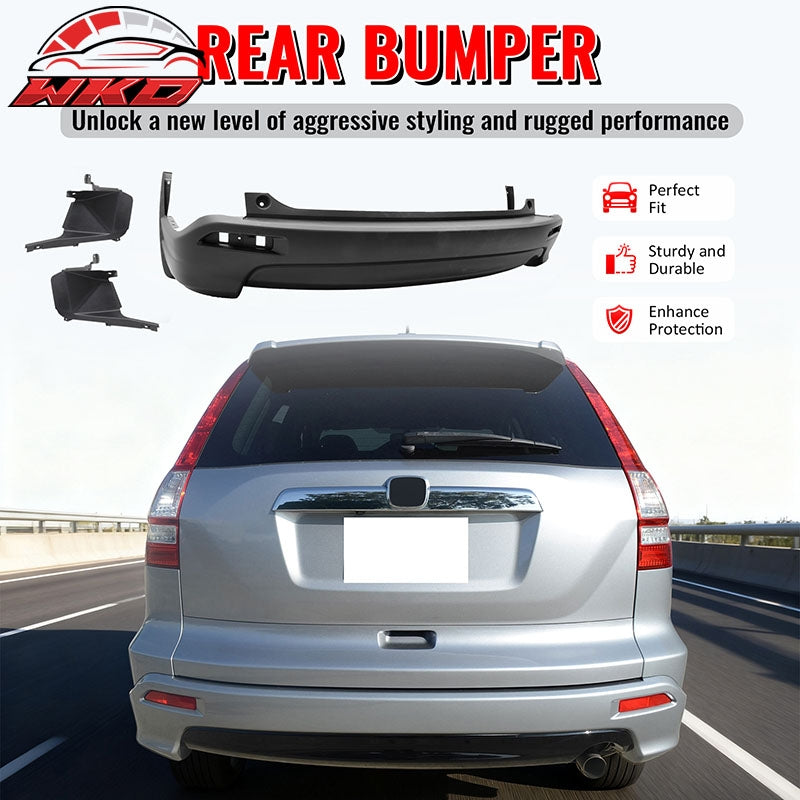 Fits 07-09 Honda CR-V MD Style Rear Bumper Cover Replacement & Side Bracket PP