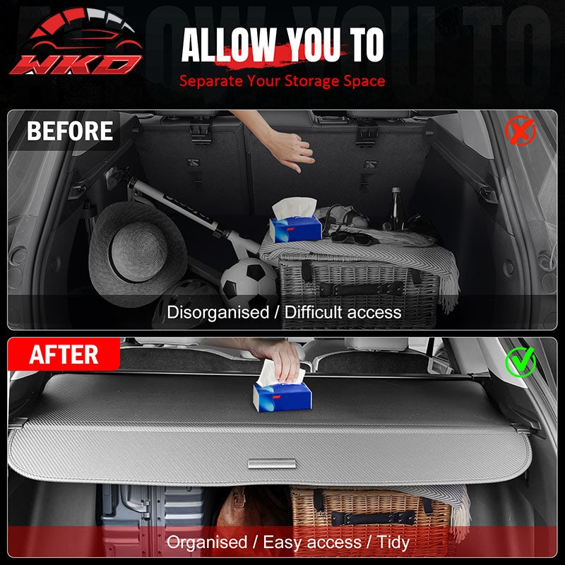 Wholesale 23-27 Honda CR-V Retractable Cargo Cover Trunk Shade Carbon Fiber Texture - Wikond Auto