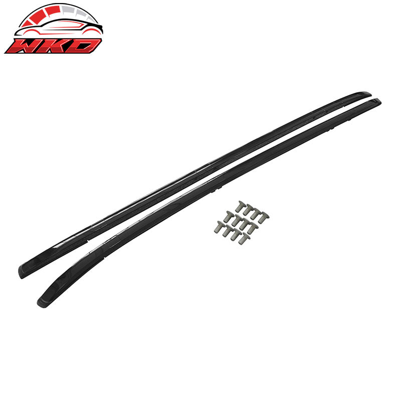 Fits 23-26 Honda CR-V CRV OE Style 2PCS Roof Rack Rails Cross Bar Aluminum Black
