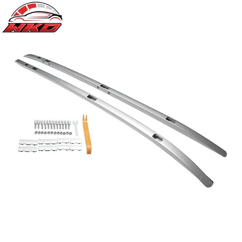 Fits 23-26 Honda CR-V CRV OE Style 2PC Roof Rack Rails Cross Bar Aluminum Silver