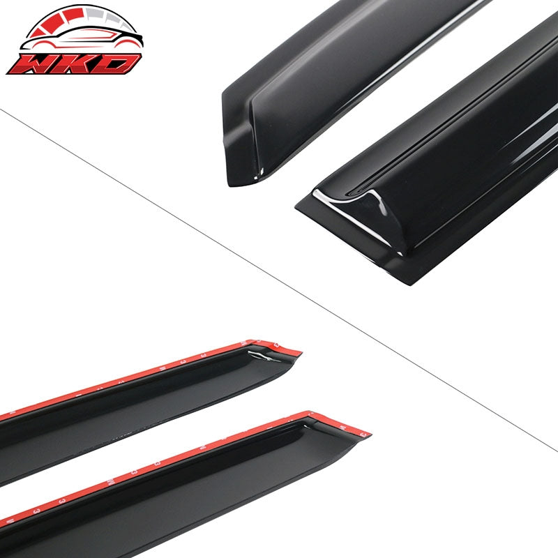 Fits 12-16 Honda CRV Mugen Style Window Visors Acrylic Sun Rain Guard 4Pc Set