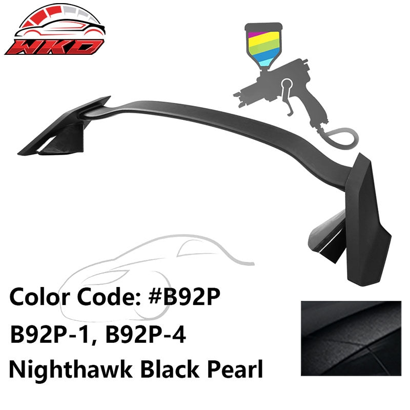 For 16-21 Honda Civic 10th Trunk Spoiler Type R Wing ABS #B92P Black Rear Lip