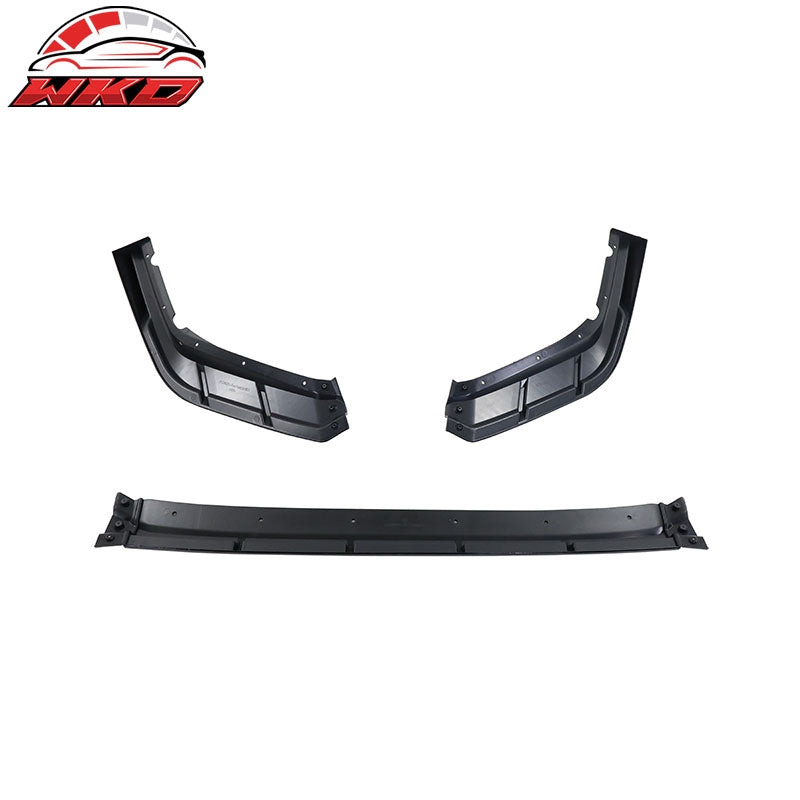 Fits 22-24 Honda Civic 11th FE-C Style Gloss Black Front Bumper Lip Spoiler 3PCS