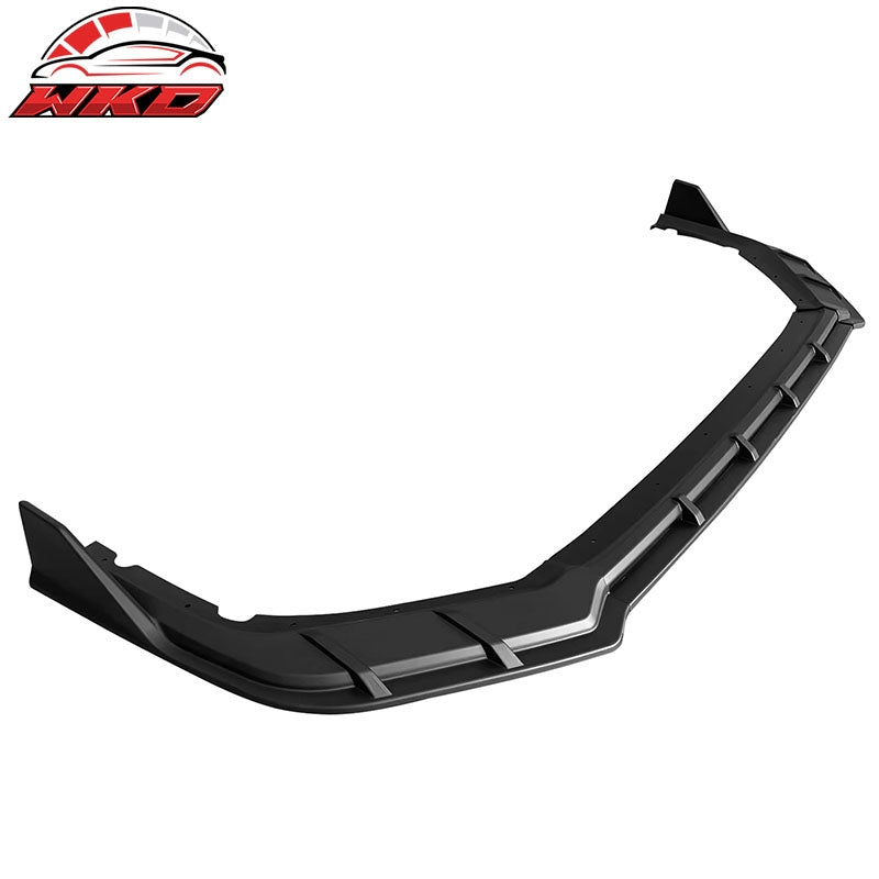 Fits 22-24 Honda Civic 11th FE-C Style Front Bumper Lip 3PC Spoiler Matte Black