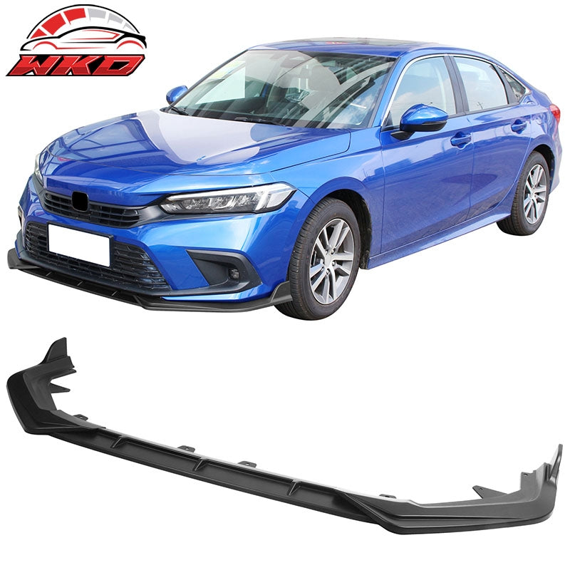Wholesale 22-24 Honda Civic 11th Gen 3PCS Front Bumper Lip Spoiler PP Matte Black