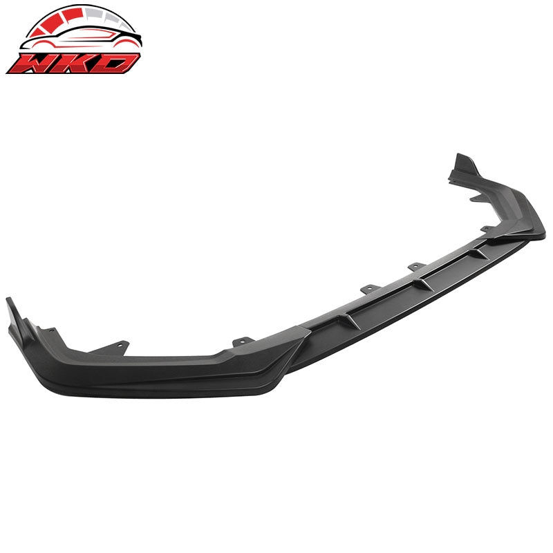 Fits 22-24 Honda Civic 11th Gen 3PCS Front Bumper Lip Spoiler PP Matte Black
