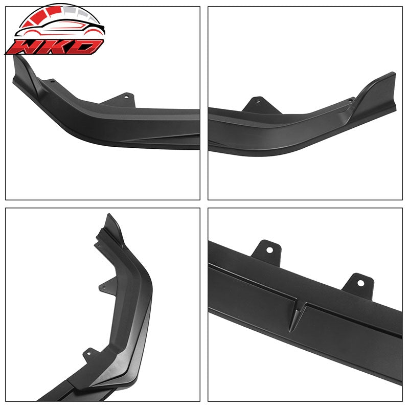 Fits 22-24 Honda Civic 11th Gen 3PCS Front Bumper Lip Spoiler PP Matte Black