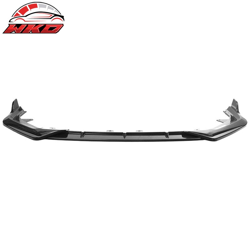 Fits 22-24 Honda Civic 11th Gen 3PC Front Bumper Lip PP Carbon Fiber Print