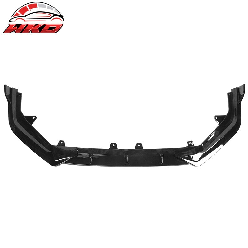 Fits 22-24 Honda Civic 11th Gen 3PCS Front Bumper Lip Spoiler PP Gloss Black