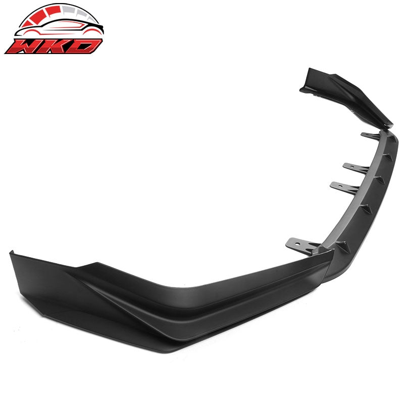 Fits 22-24 Honda Civic 11th Gen IKON Style Unpainted 3PCS Front Bumper Lip PP