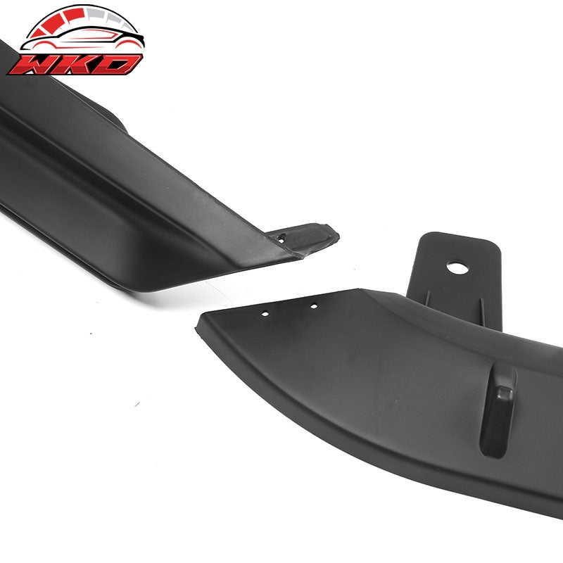 Fits 22-24 Honda Civic 11th Gen IKON Style Unpainted 3PCS Front Bumper Lip PP