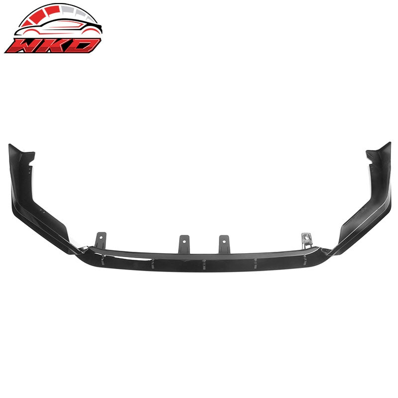 Fits 22-24 Honda Civic 11th Gen IKON Gloss Black PP Front Bumper Lip Spoiler 3PC