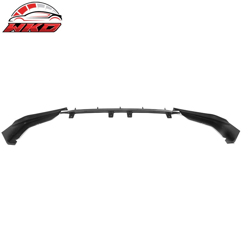 Fits 22-24 Honda Civic 11th Gen IKON Gloss Black PP Front Bumper Lip Spoiler 3PC