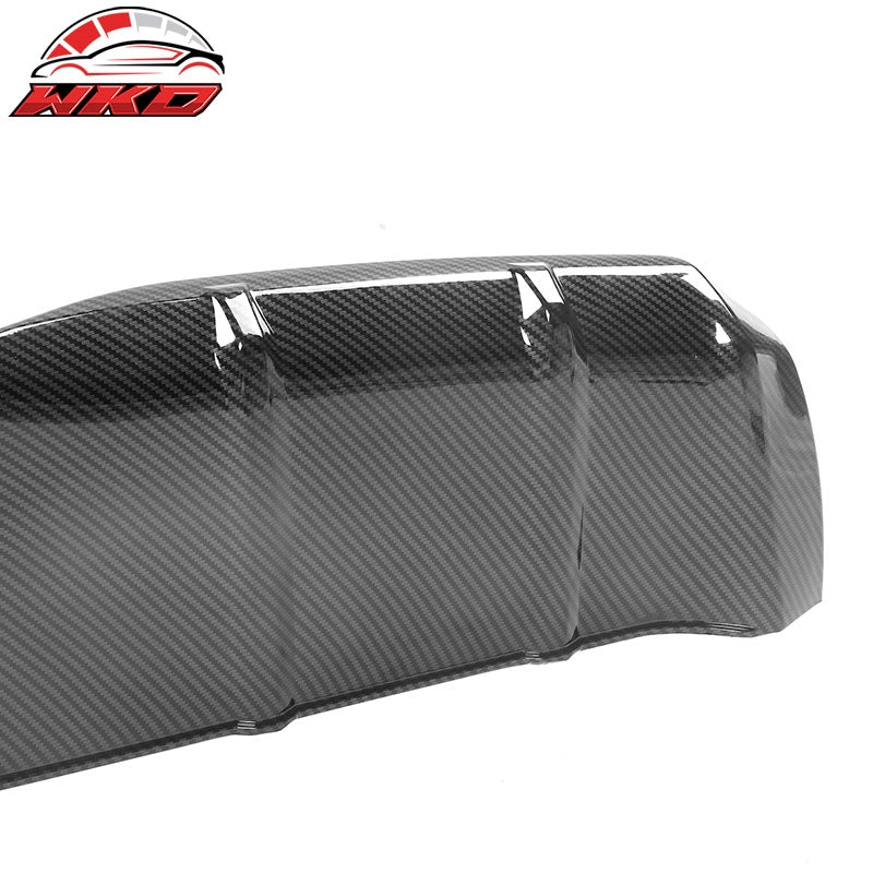 Fits 22-26 Honda Civic 11th Gen MD Rear Bumper Diffuser PP Carbon Fiber Print