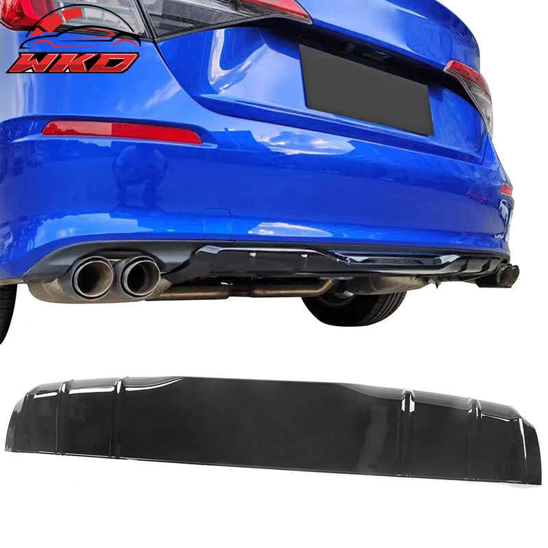 Wholesale 22-26 Honda Civic 11th Gen MD Style PP Rear Bumper Diffuser Lip Gloss Black
