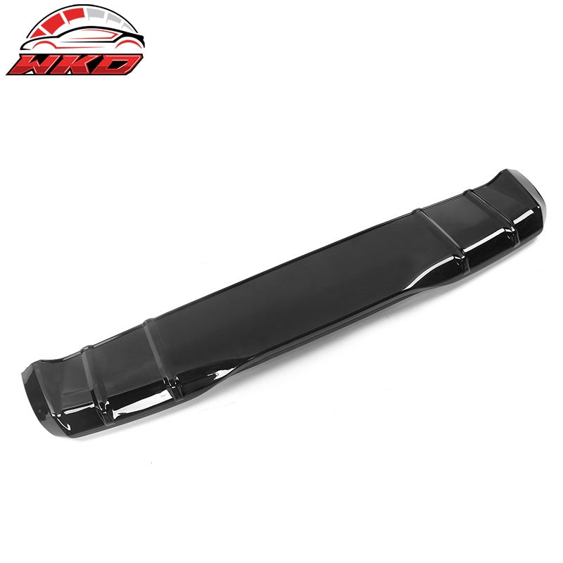 Fits 22-26 Honda Civic 11th Gen MD Style PP Rear Bumper Diffuser Lip Gloss Black