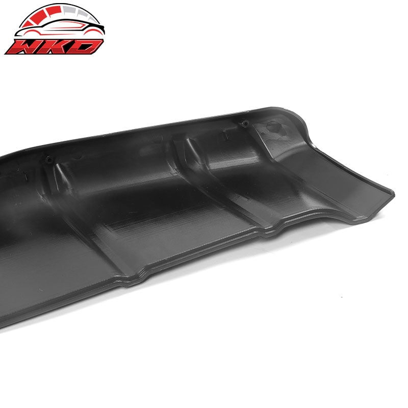 Fits 22-26 Honda Civic 11th Gen MD Style PP Rear Bumper Diffuser Lip Gloss Black