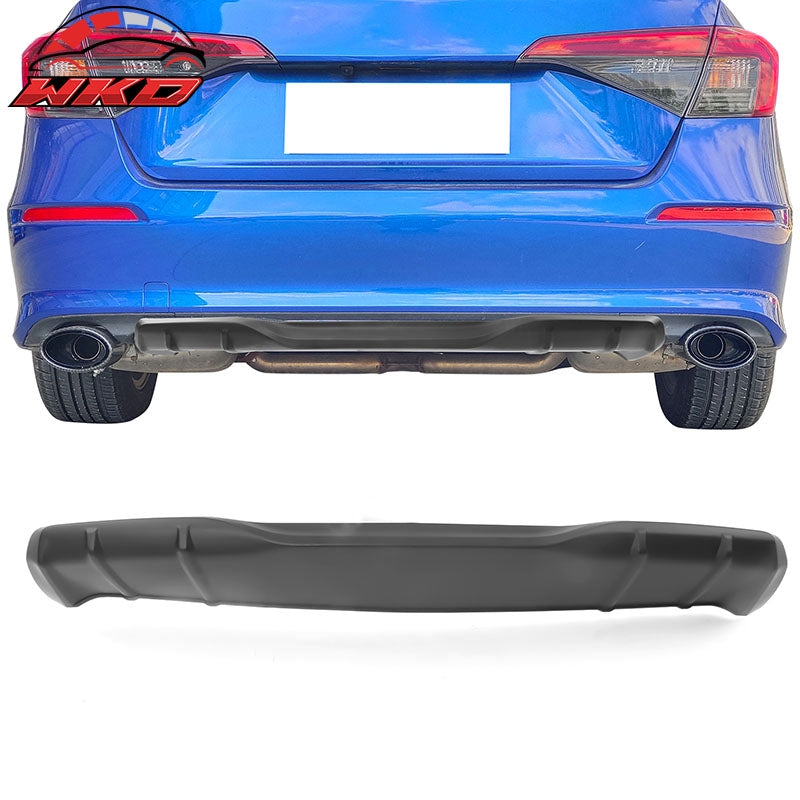 Wholesale 22-26 Honda Civic 11th Gen MD Style PP Rear Bumper Diffuser Lip Matte Black