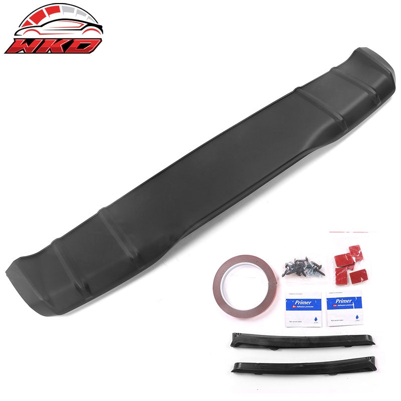 Fits 22-26 Honda Civic 11th Gen MD Style PP Rear Bumper Diffuser Lip Matte Black