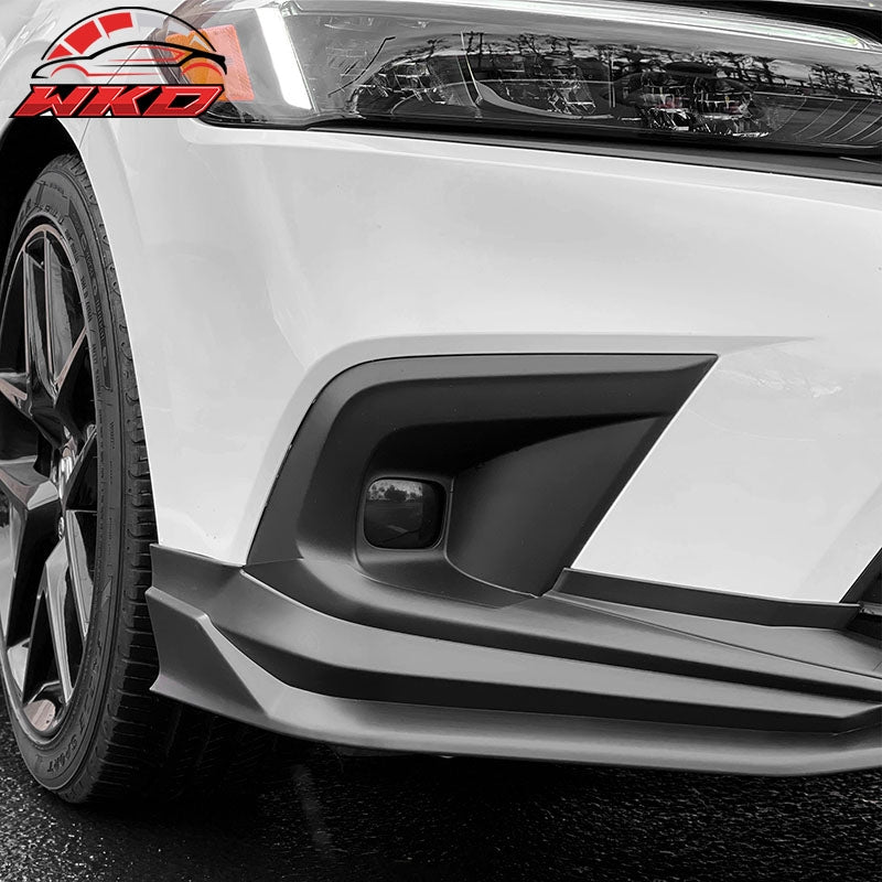 Fits 22-24 Honda Civic 11th Gen Sedan & Hatchback Front Bumper Lip Spoiler PP