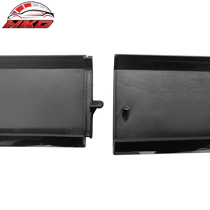 Fits 22-26 Honda Civic 11th Gen Side Skirts Splitter Rocker Panel Gloss Black PP