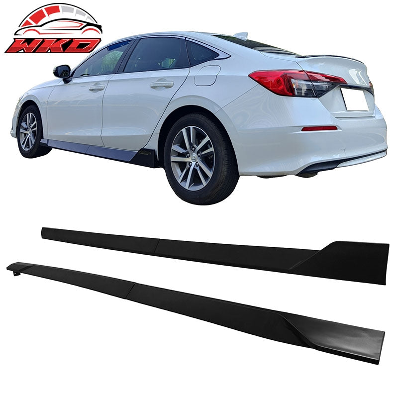 Wholesale 22-26 Honda Civic 11th Gen Side Skirts Splitter Rocker Panel Matte Black PP