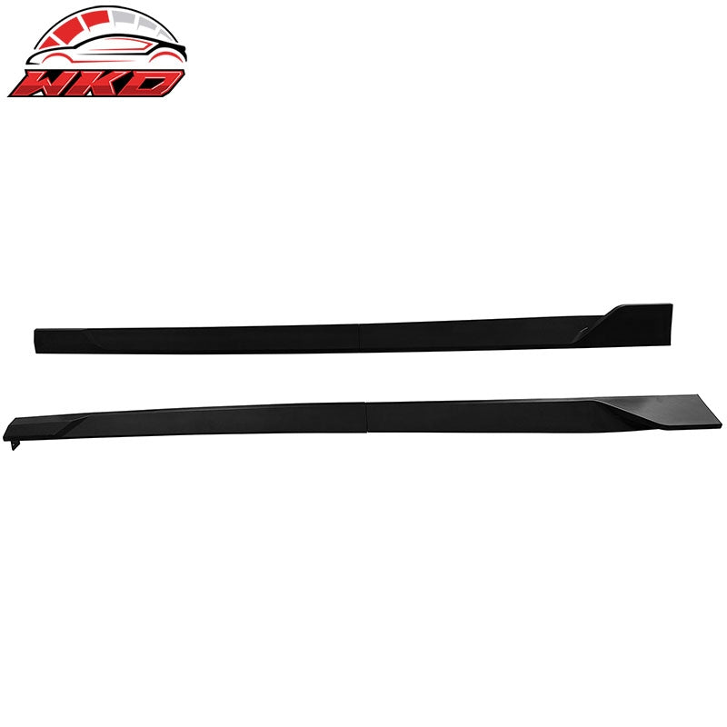 Fits 22-26 Honda Civic 11th Gen Side Skirts Splitter Rocker Panel Matte Black PP