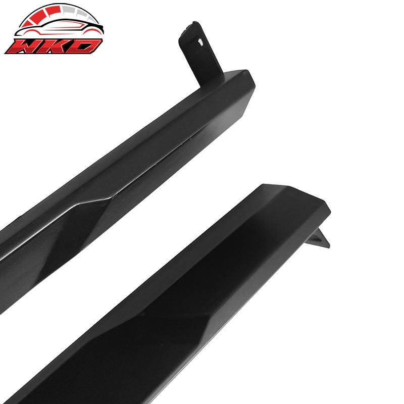 Fits 22-26 Honda Civic 11th Gen Side Skirts Splitter Rocker Panel Matte Black PP