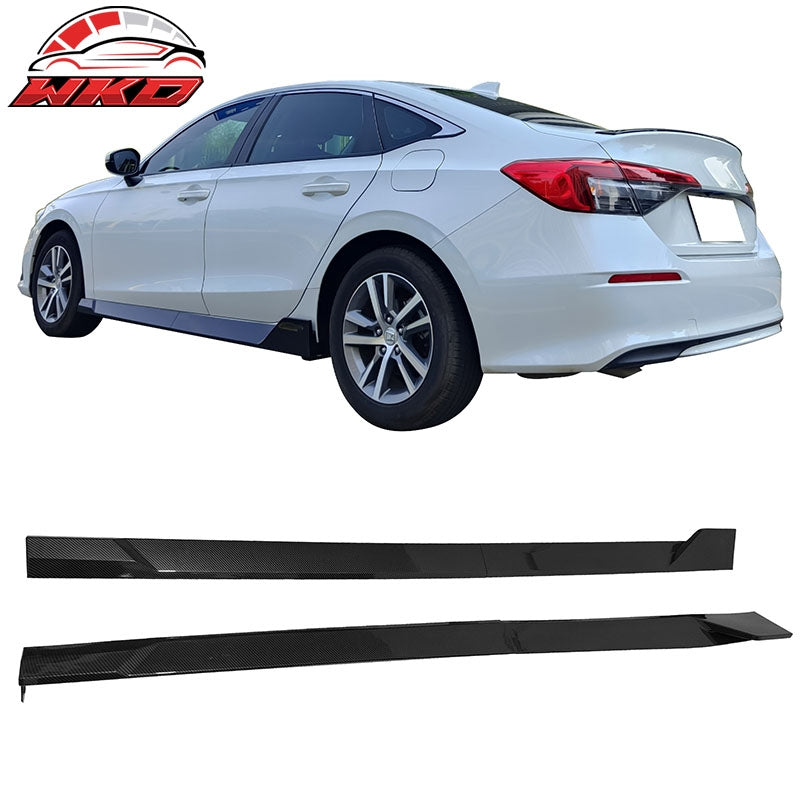 Wholesale 22-26 Honda Civic 11th Gen Side Skirts Rocker Panel Carbon Fiber Print - PP