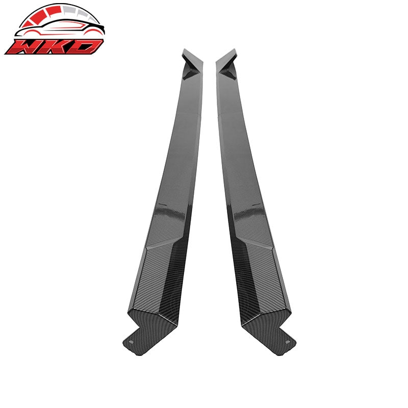 Fits 22-26 Honda Civic 11th Gen Side Skirts Rocker Panel Carbon Fiber Print - PP