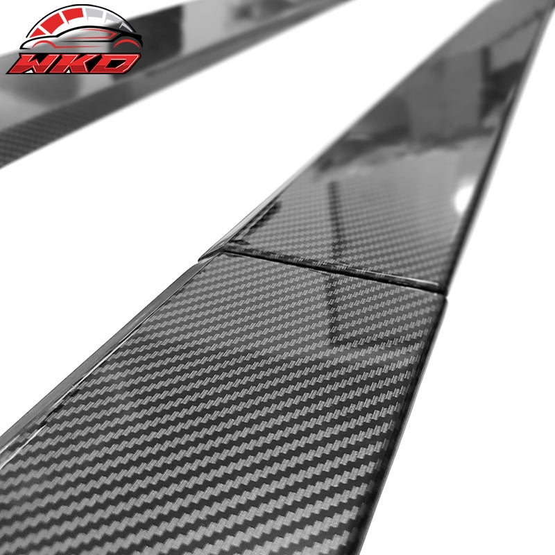 Fits 22-26 Honda Civic 11th Gen Side Skirts Rocker Panel Carbon Fiber Print - PP