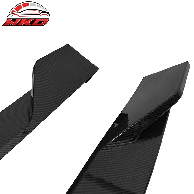 Fits 22-26 Honda Civic 11th Gen Side Skirts Rocker Panel Carbon Fiber Print - PP