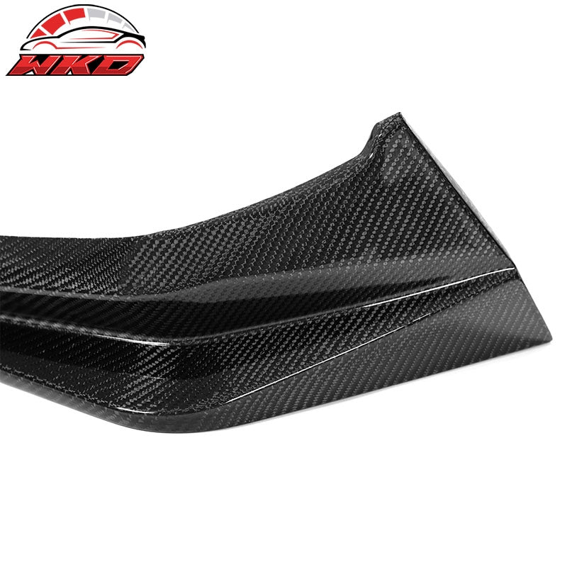 Fits 22-24 Honda Civic 11th Gent HPD Style 2PCS Front Bumper Lip CF Carbon Fiber