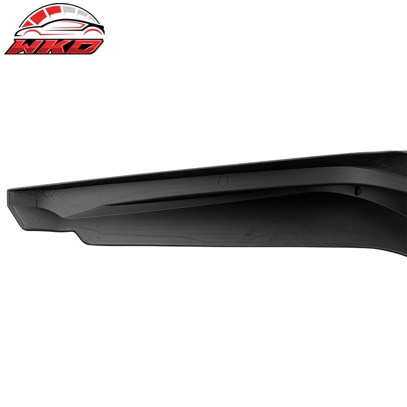 Fits 22-24 Honda Civic 11th HPD Style Front Bumper Lip Splitters Matte Black 2PC