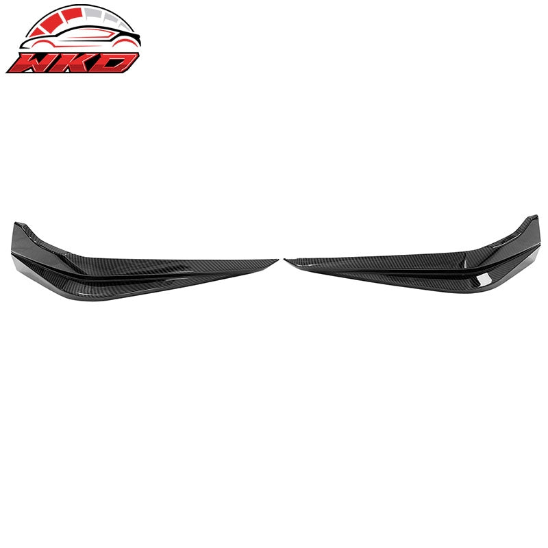 Fits 22-24 Honda Civic 11th HPD Front Bumper Lip Splitter Carbon Fiber Print 2PC