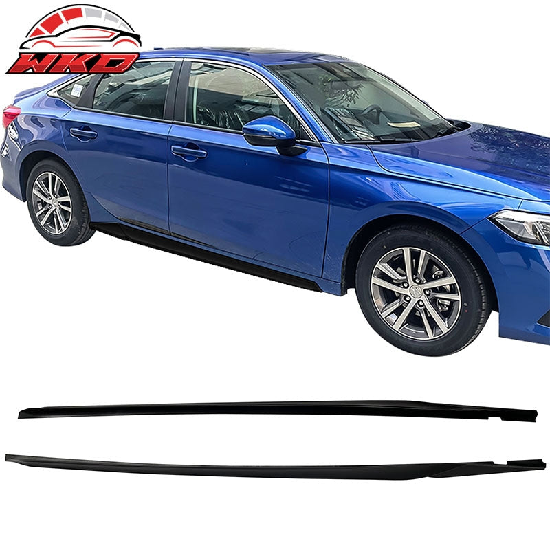 Wholesale 22-26 Honda Civic 11th HPD Style Side Skirts Extension Matte Black