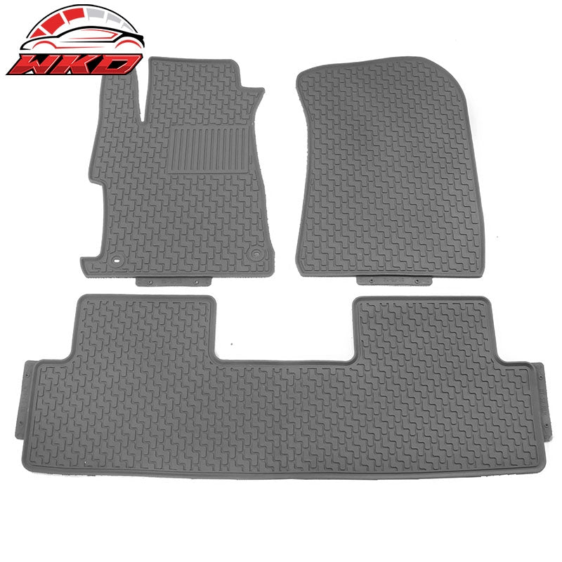 Wholesale 12-15 Honda Civic 4DR Latex Floor Mats Gray All Weather Car Carpets Liner