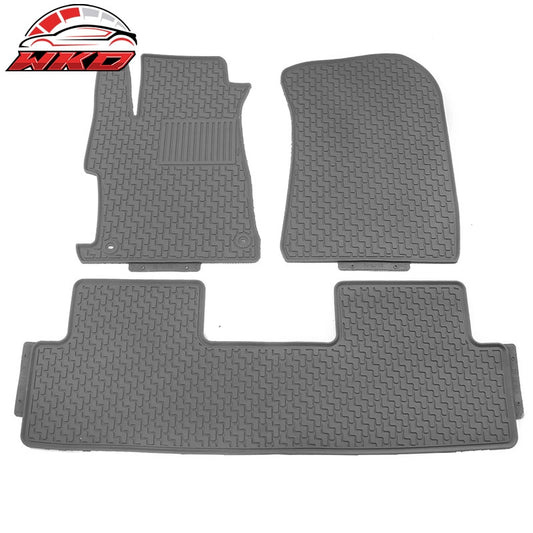 Wholesale 12-15 Honda Civic 4DR Latex Floor Mats Gray All Weather Car Carpets Liner