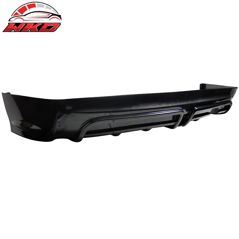 Fits 06-11 Civic 4Dr Rear Bumper Lip w/ Clear LED 3RD Brake Light + Muffler Tip