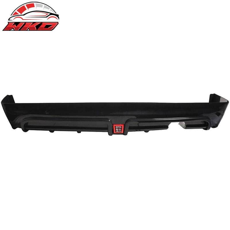 Wholesale 06-11 Civic 4Dr Sedan Rear Bumper Lip Spoiler With LED 3RD Brake Lights Unpainted Black Red LED 3rd Brake Light - Wikond Auto