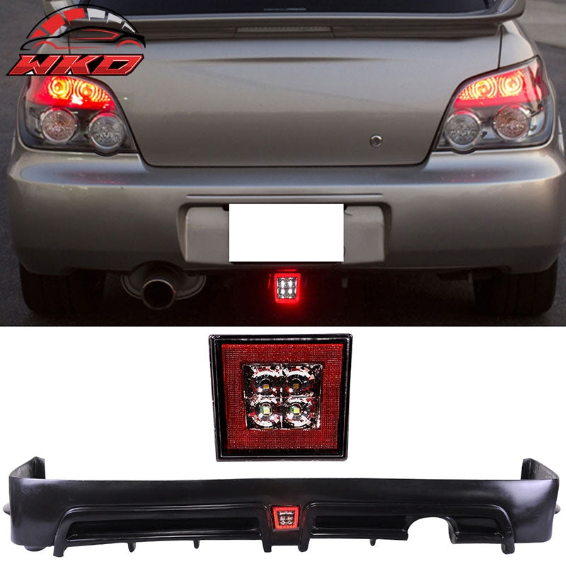 Wholesale 06-11 Civic 4Dr Sedan Rear Bumper Lip Spoiler With LED 3RD Brake Lights - Wikond Auto