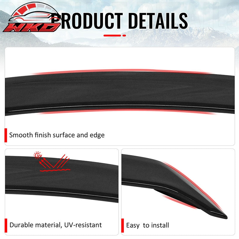 Fits 06-11 Honda Civic 8th Sedan OE Style Trunk Spoiler W/LED Light Gloss Black