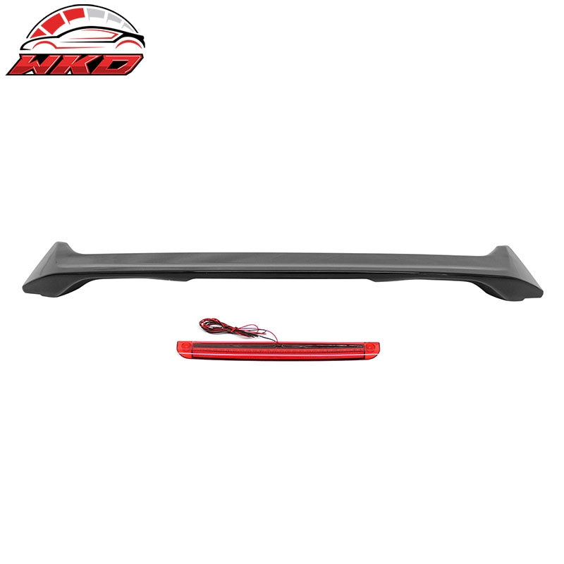 Fits 06-11 Honda Civic 8th Sedan OE Style Trunk Spoiler W/LED Light Gloss Black
