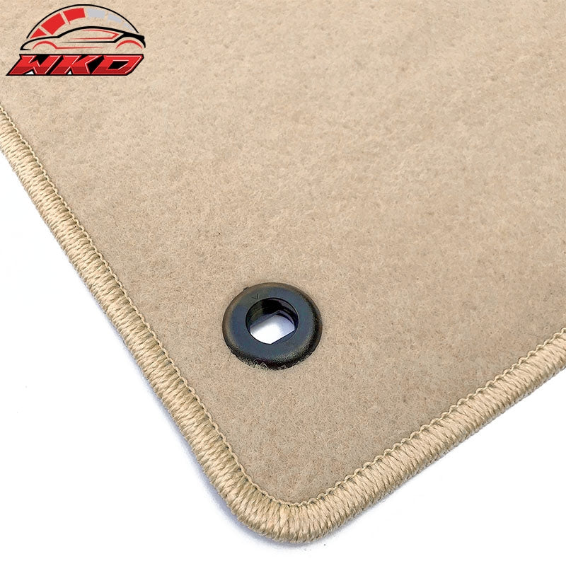 Fits 22-26 Honda Civic & Acura Integra Floor Mats Nylon Beige Carpets 4PCS Set