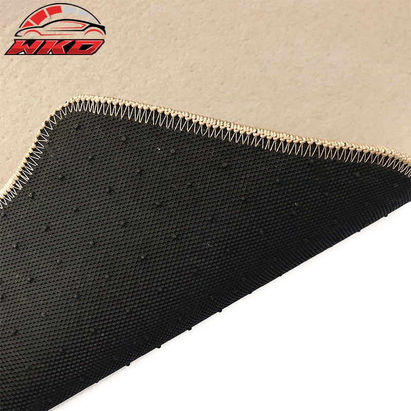 Fits 22-26 Honda Civic & Acura Integra Floor Mats Nylon Beige Carpets 4PCS Set