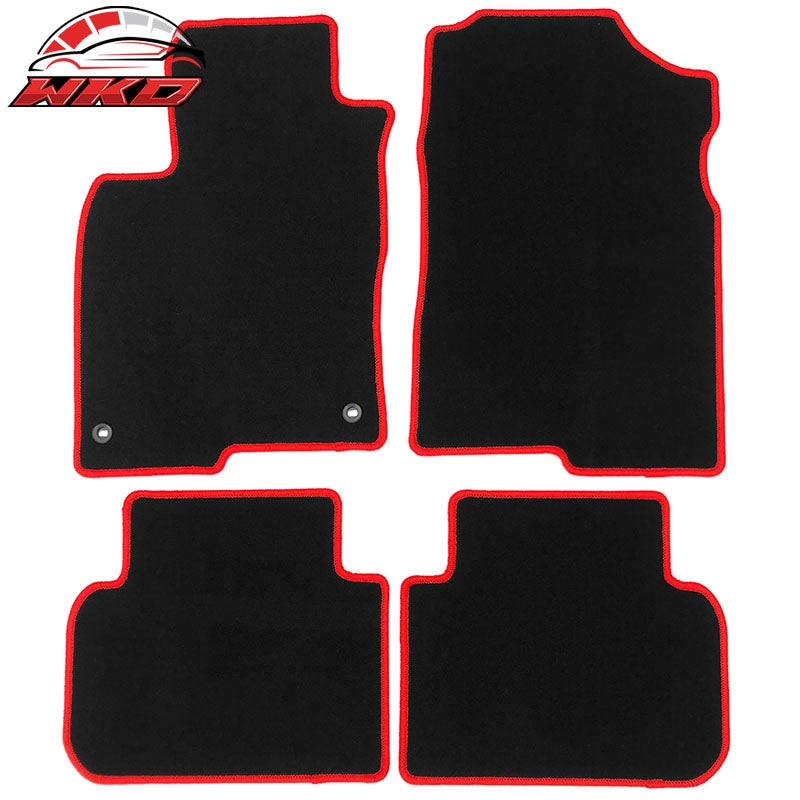 Wholesale 22-26 Honda Civic/Acura Integra Nylon Floor Mats Carpets Black w/ Red Edge