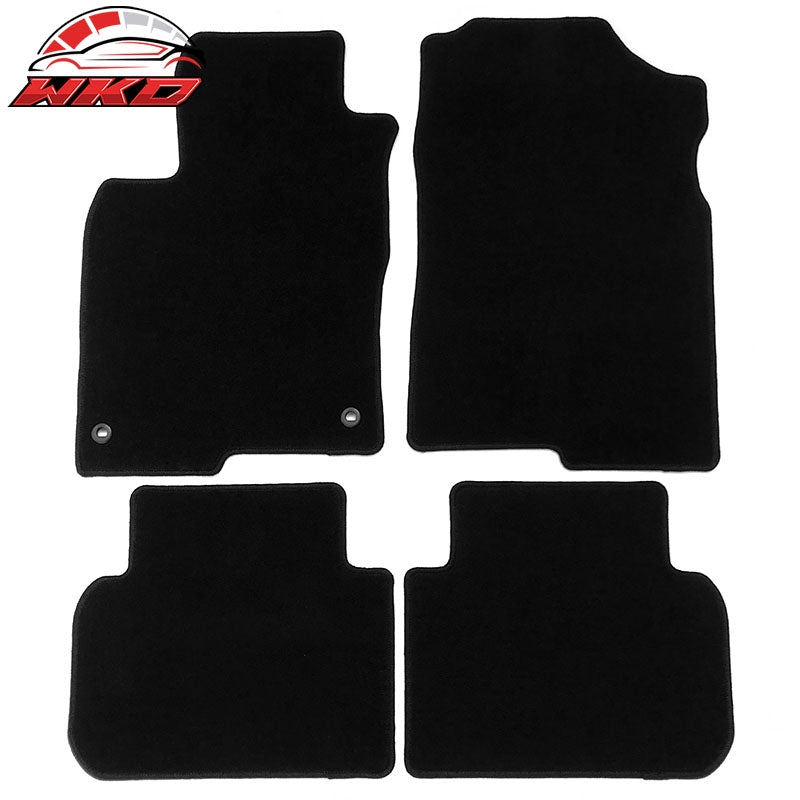 Fits 22-26 Honda Civic & Acura Integra Floor Mats Nylon Black Carpets 4PCS Set