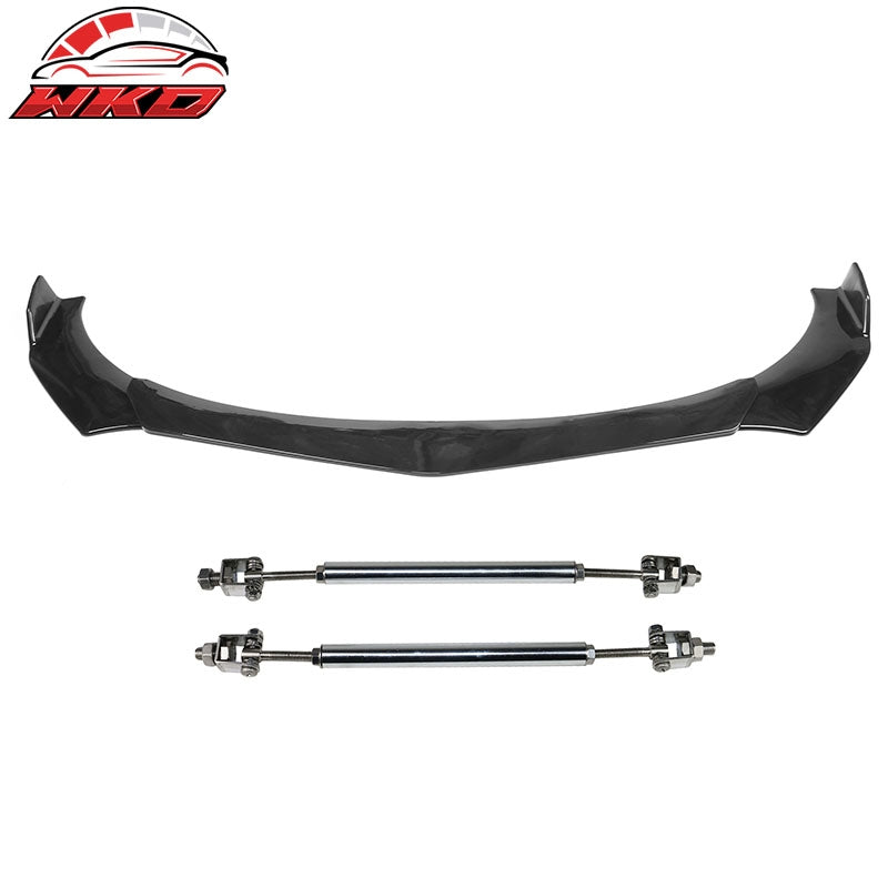 Wholesale Honda Civic 66"-71" B Style 3PCS Front Bumper Lip Gloss Black + Strut Rods