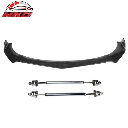 Wholesale Honda Civic 66"-71" B Style 3PCS Front Bumper Lip Gloss Black + Strut Rods