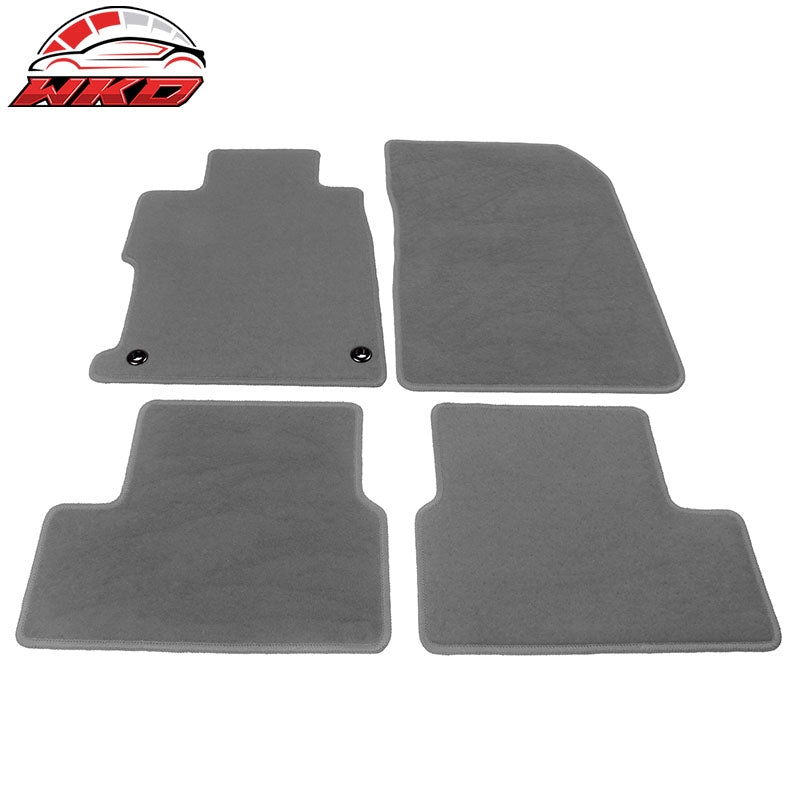 Fits 12-15 Honda Civic Coupe Floor Mat Nylon Grey Non-Slip Auto Carpets 4PC